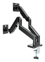 Gembird MA-DA2-06 Desk mounted adjustable double monitor arm 17"-32" black