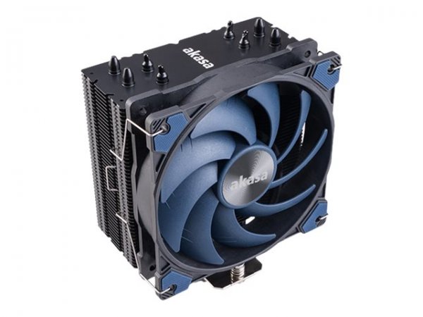 Akasa Alucia H4 - Raffreddatore d'aria - 12 cm - Nero - Blu