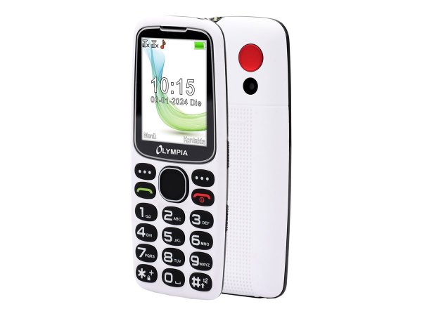 Olympia Mobiltelefon Star Großtasten weiß - Cellulare - 6,1 cm