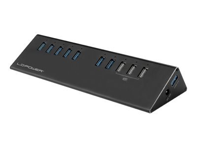 LC-Power LC-HUB-ALU-2B-10 - USB 3.2 Gen 1 (3.1 Gen 1) Micro-B - USB 3.2 Gen 1 (3.1 Gen 1) Type-A - 5