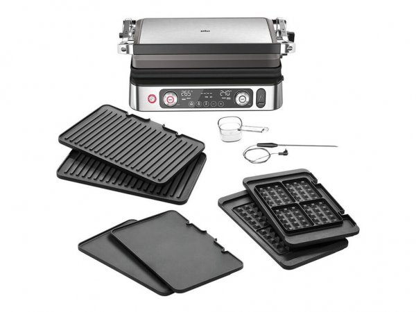 Braun 0X17900008 - Acciaio inox - Titanio - Acciaio inox - Rettangolare - Manopola - Griglia e piast