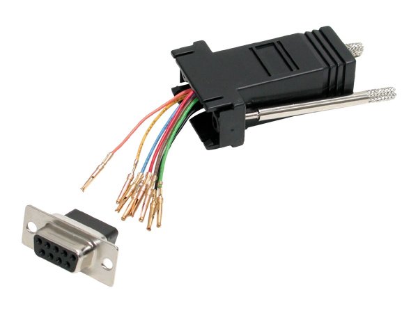 StarTech.com Adattatore Modulare seriale DB9 a RJ45 - F/F - DB-9 - RJ-45 - Nero