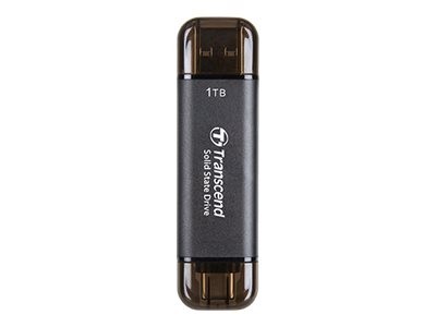 Transcend ESD310C - 1 TB - Da USB tipo A a USB tipo C - USB 3.2 Gen 2x2 - 1050 MB/s - Nero