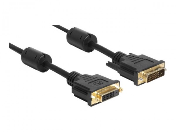 Delock DVI Verlängerungskabel - DVI-D 24+ - 24+1 W - Cavo - Digitale/display/video
