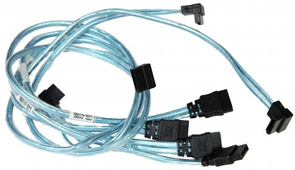 Supermicro 4 x Round - 0,56 m - SATA I - Maschio/Maschio - Nero - Blu - Bianco - Dritto - Dritto