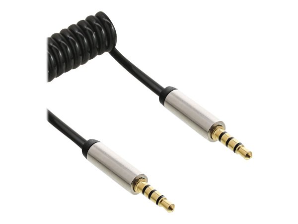 InLine Cavo Audio Jack Slim spiralato 3,5mm M-M - stereo - 2m