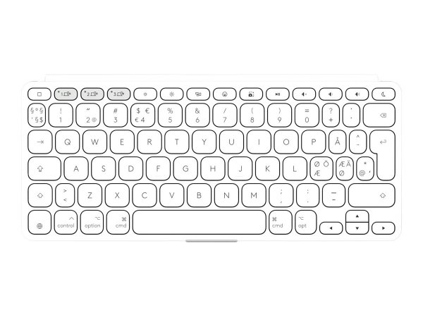 Logitech Keys-To-Go 2 - Pale Grey - NORDICS-517 PAN - Tastiera - QWERTY