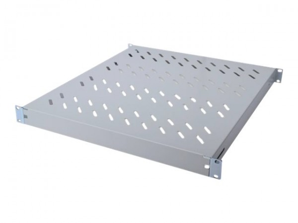 DIGITUS Ripiano con rotaie per il montaggio variabili per installazione fissa su armadi da 483 mm (1