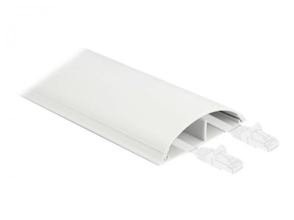 Delock Passacavo 89 x 21 mm - lunghezza 1 m bianco - Bianco - PVC - Nastro adesivo - 1 pz - 89 mm