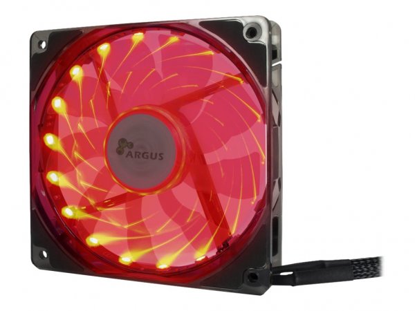 Argus L-12025 Aura RGB schwarz/transparent 120 mm - Case fan - 1500 rpm