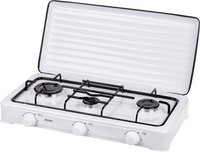 MPM KN-03/1K - Bianco - Superficie piana - 60 cm - Gas - 3 Fornello(i) - 3 Fornello(i)