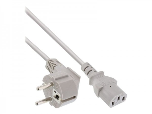 InLine Cavo alimentazione - Spina Tedesca CEE-7/7 90° a Presa IEC-320-C13 - 3m