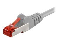 Goobay Cat 6 Patchkabel S/FTP PiMF Grau - Cavo - Rete