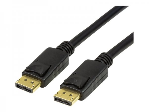 LogiLink CV0120 - 2 m - DisplayPort - DisplayPort - Maschio - Maschio - Nero
