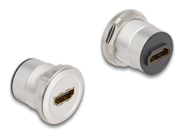 Delock HDMI Einbaubuchse 8K 60 Hz Aluminium