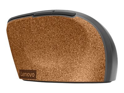 Lenovo Go Wireless Vertical - Mano destra - Ottico - RF Wireless + USB Type-A - 2400 DPI - Grigio -