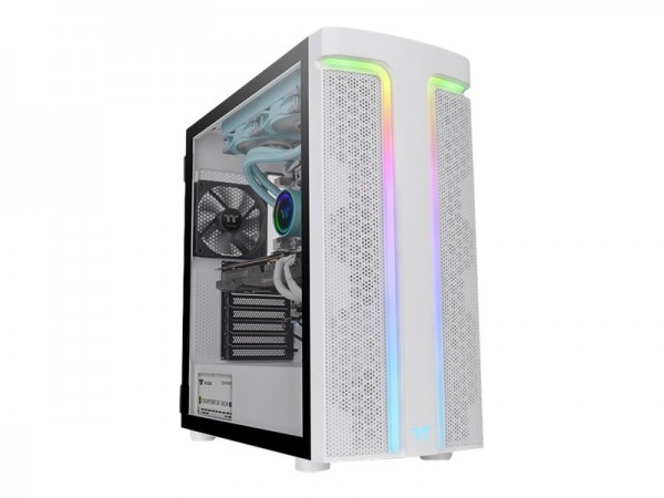 Thermaltake H590 TG ARGB - Midi Tower - PC - Bianco - ATX - EATX - micro ATX - Mini-ITX - SPCC - Vet