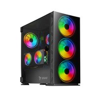 Savio PC Case Prime X1 ARGB Glass Black - Midi Tower - PC - Nero - ATX - ITX - micro ATX - Mini-ATX