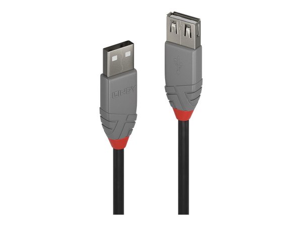 Lindy USB 2.0 Typ A Verlängerungskabel Anthra Line - Cavo - Digitale/dati