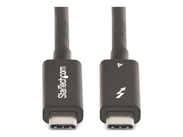 StarTech.com A40G2MB-TB4-CABLE - Maschio - Maschio - 2 m - Nero - Nichel - 40 Gbit/s