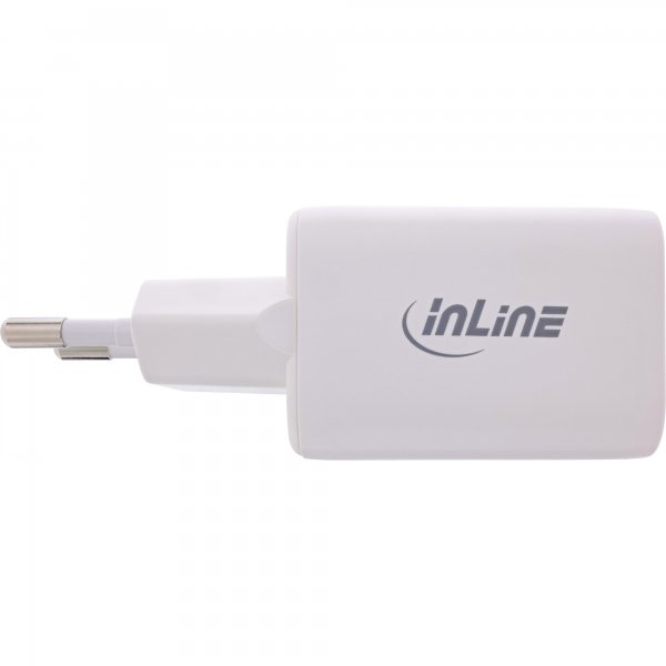 InLine Adattatore di alimentazione USB PD + QC - 33W - USB-A + USB-C - bianco
