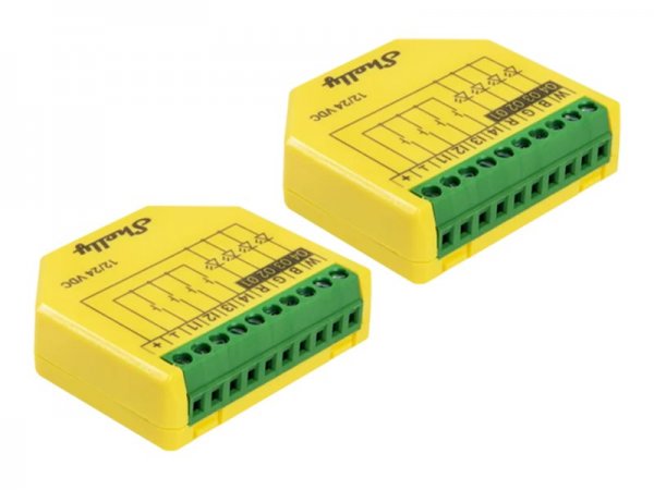 Shelly · Unterputz·""Plus RGBW PM""· 2er Pack· LED Lichtcontroller· WLAN·