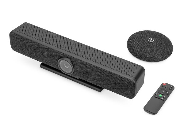 DIGITUS 4K All-In-One Video Bar Pro - Sistema per videoconferenze - Barra di collaborazione video -