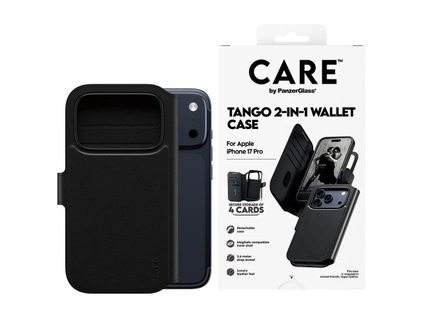 PanzerGlass Care Feature Case Tango 2in1 Wallet MagSafe iPhone 17 Pro