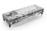 Alphacool 15475 - Blocco di acqua - Acrilico - Trasparente - 3-pin JST + 3-pin 5V - 1/4" - 0,8 bar