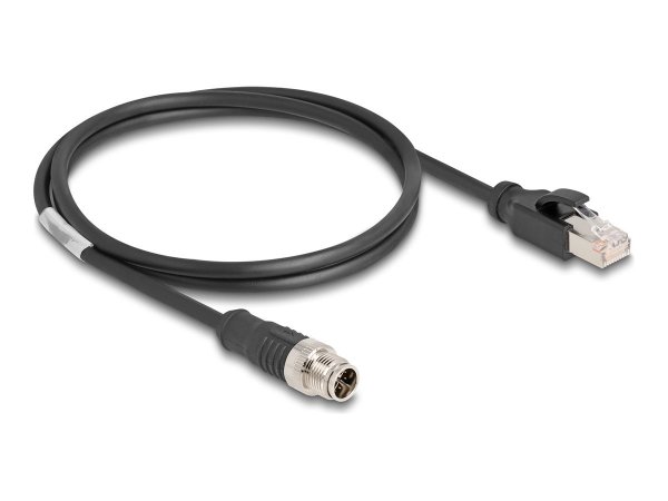 Delock M12 Kabel X-kodiert St. zu PVC - Cavo - Rete