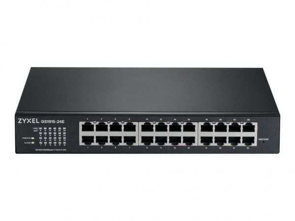 ZyXEL GS1915-24E - Gestito - L2 - Gigabit Ethernet (10/100/1000) - Montaggio rack - 1U - Montabile a