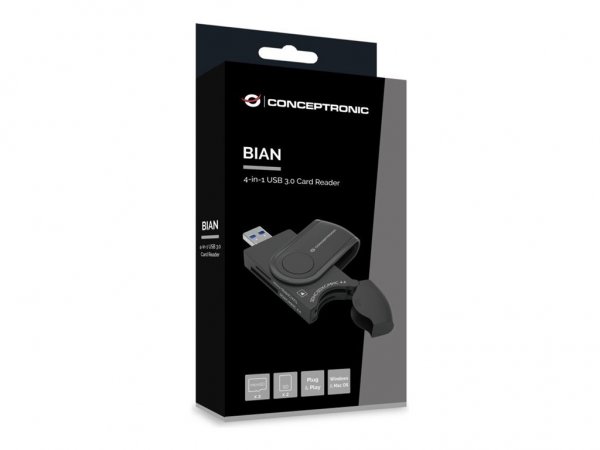 Conceptronic StreamVault BIAN04B - MicroSD (TransFlash) - MicroSDHC - MicroSDXC - SD - SDHC - SDXC -
