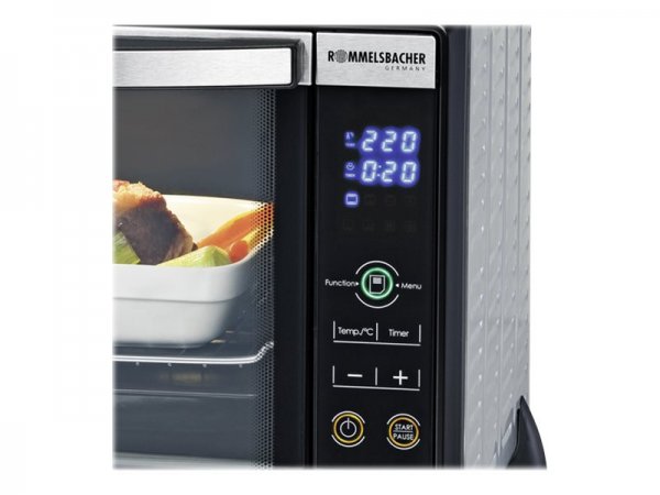 ROMMELSBACHER BGE 1580/E - 30 L - Nero - Acciaio inox - Touch - 80 - 230 °C - Acciaio inox - 120 min
