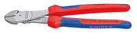 KNIPEX 74 05 250 - Pinze diagonali - Acciaio al cromo vanadio - Plastica - Blu - Rosso - 250 mm - 44