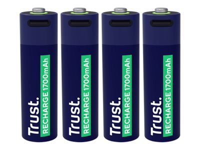 Trust USB-C Rechargeable BATTERIES 4P