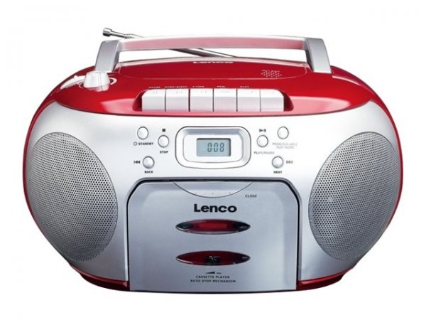 Lenco SCD-420 - Nero - Rosso - Lettore CD portatile