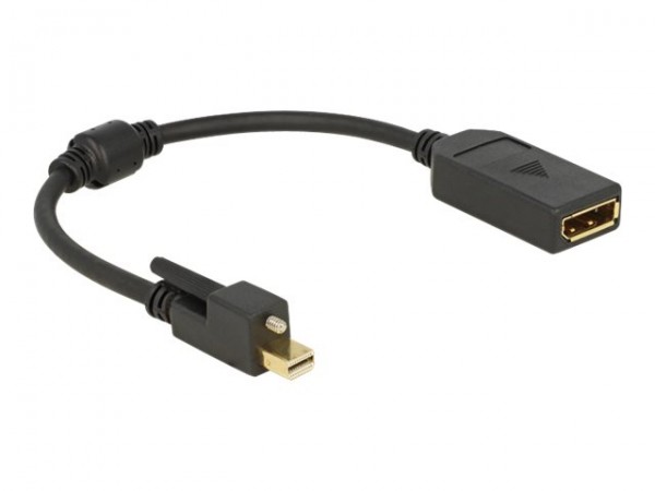 Delock 62638 - 0,25 m - Mini DisplayPort - DisplayPort - Maschio - Maschio - 3840 x 2160 Pixel