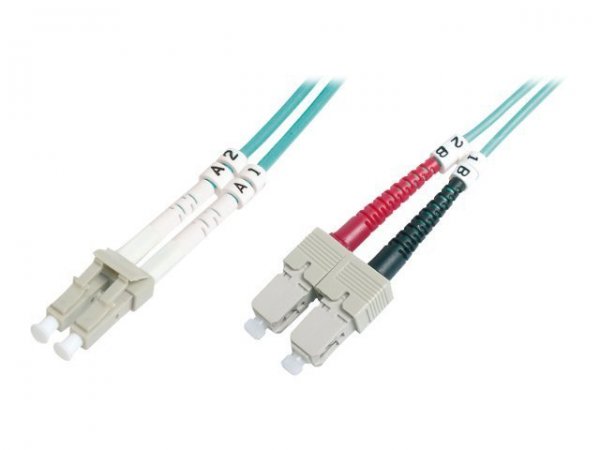 DIGITUS Cavo patch LWL multimodale OM 3 - LC/SC - 2 m - I-VH - OM3 - LC - SC