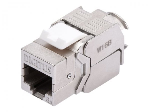 DIGITUS CAT 6A Keystone Modul, geschirmt, werkzeugfreier Montageanschluss