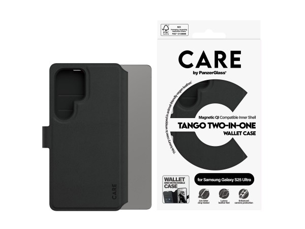 PanzerGlass CARE by Feature Case Tango Two-in-One Wallet Qi S25 U