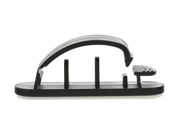 InLine Cable Manager con base autoadesiva - 2,8cm - nero. 10pz