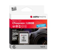 AgfaPhoto CFexpress Professional - 128 GB - CFexpress - NAND - 1500 MB/s - 500 MB/s - Resistente al