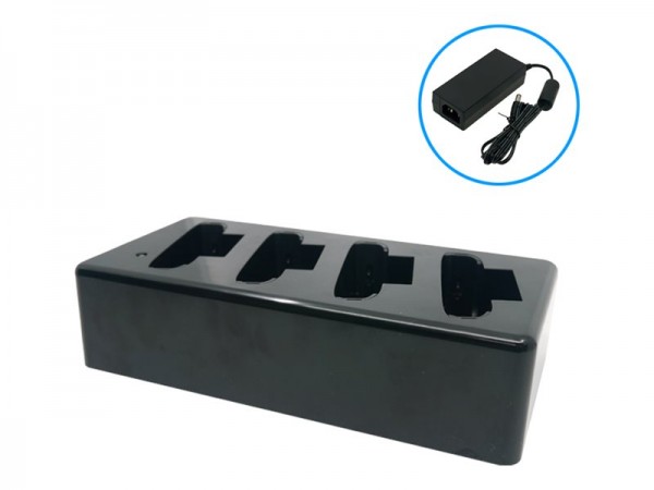 Unitech EA520 4-slot terminal charging cradle with 12V/5A power adapter 1010-900068G