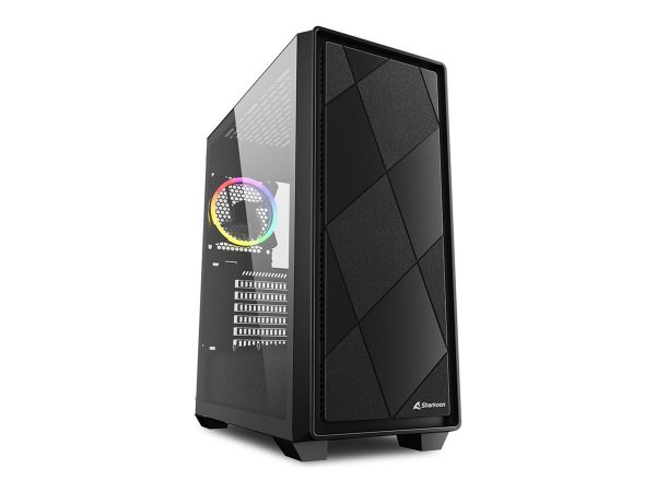 Sharkoon VS8 RGB - Midi Tower - PC - Nero - ATX - micro ATX - Mini-ITX - Vetro temperato - 15,8 cm