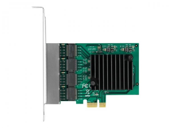 Delock Scheda PCI Express x1 per 4 x Gigabit LAN - Interno - Cablato - PCI Express - Ethernet - 1000