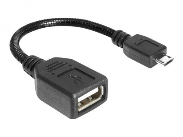 Delock USB micro-B - USB 2.0-A - 0.18m - 0,18 m - Micro-USB B - USB A - USB 2.0 - Maschio/Femmina -