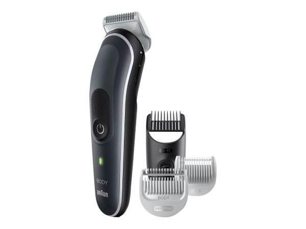 Braun BodyGroomer 5 BG5340 Rifinitore Corpo - Bagnato e secco - CA/Batteria - Nero - Argento