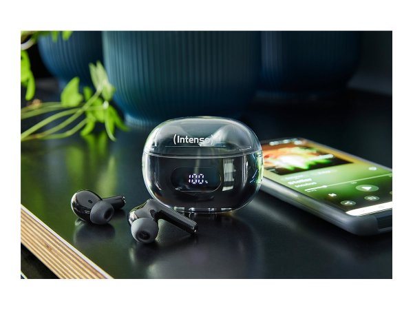 Intenso True Wireless Kopfhörer Buds Plus T310AE schwarz - Cuffie - 20 KHz