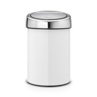 Brabantia 364488 - 3 L - Rotondo - Plastica - Acciaio inossidabile - Metallico - Bianco - Plastica -