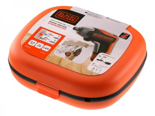 Black & Decker BCF611CK-QW - Pistola avvitatrice - Impugnatura a pistola - Nero - Arancione - 180 Gi